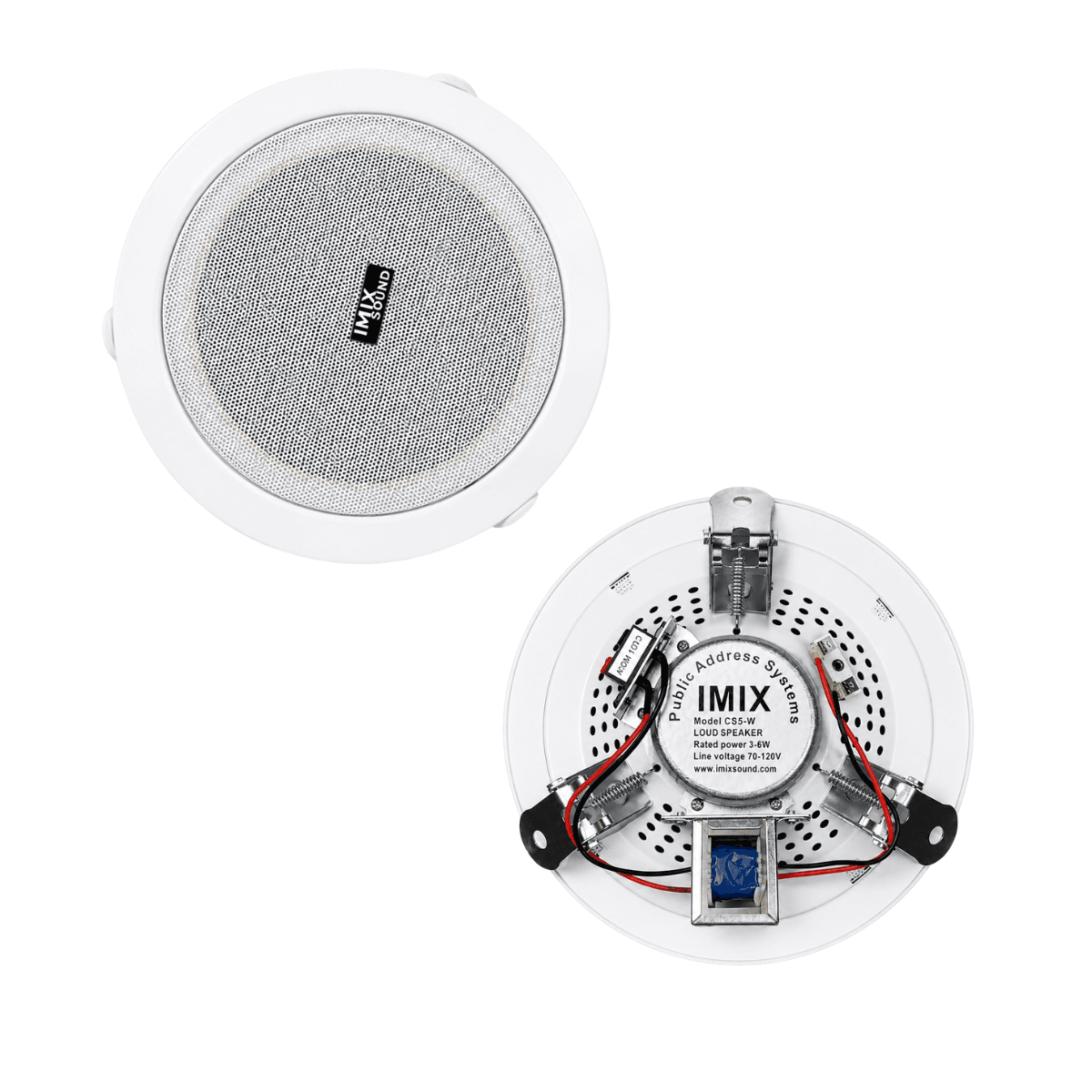 Imix Sound CS5-W Ceiling Speaker (Public Address System) White