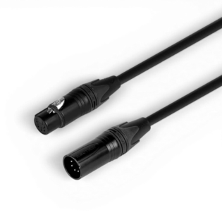 MAGICFX LEAD DMX 5PIN XLR MALE -5PIN XLR FEMALE 1m