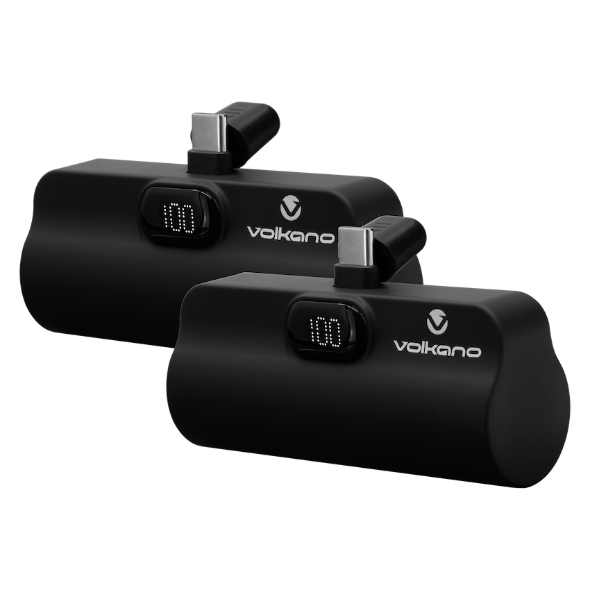 Volkano Relief Pro Bundle - 2 x 5000mAh Direct Plug In Power Banks
