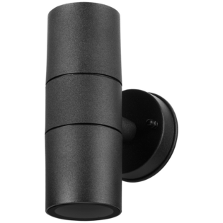 Ellies Ash Series AC dual beam wall light - Nylon Carbon Fiber - GU10 Base- BK