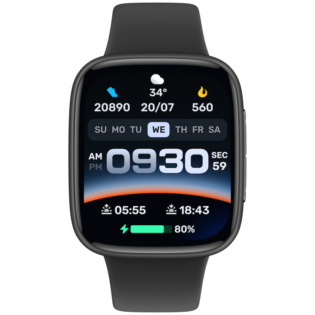 VolkanoX Solaris Series Fitness Smartwatch - Black