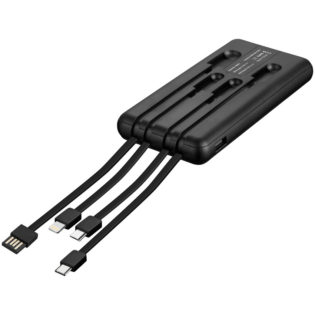 Volkano Spawn 2.0 Series 10000mah Power Bank with Built-in Cables