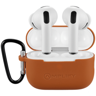 Amplify Note X 3 Series TWS Earphones - White Case + Orange Cover