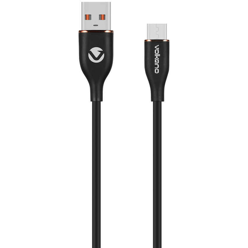 Volkano Flexi Series USB to Micro USB 1.5m 18w - Black - Image 2