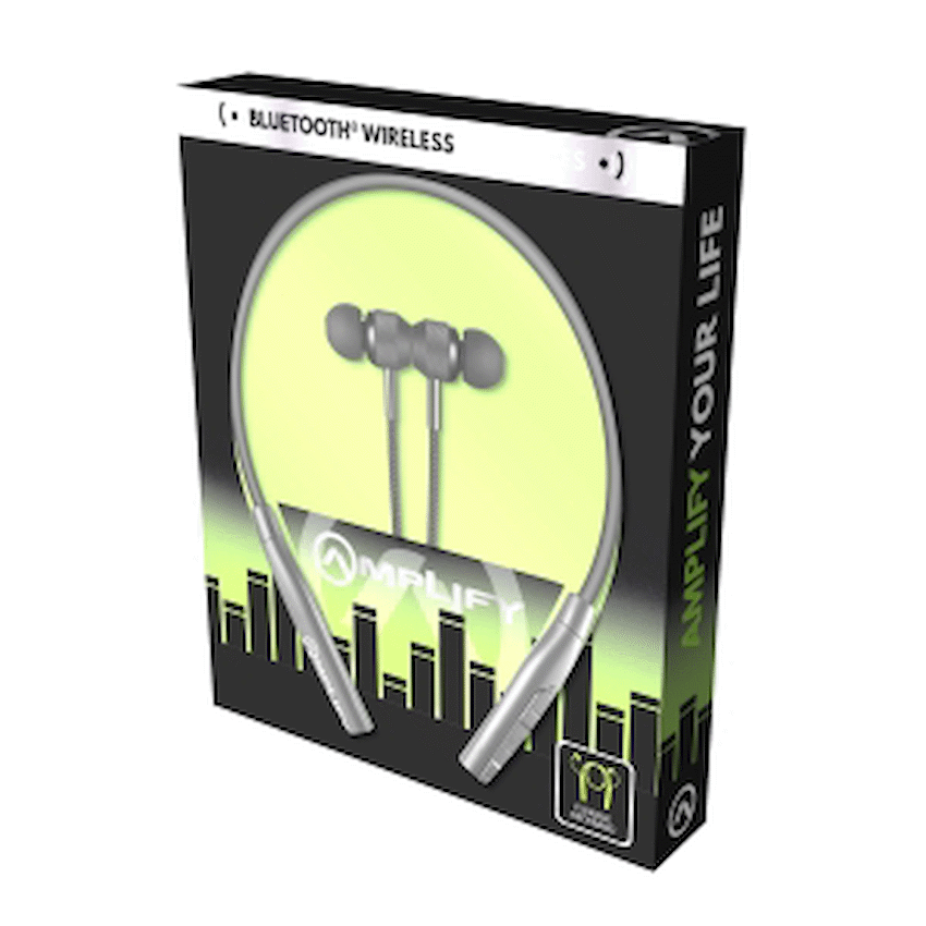 Amplify Cappella Series Bluetooth earphones with neckband - Black - Image 2