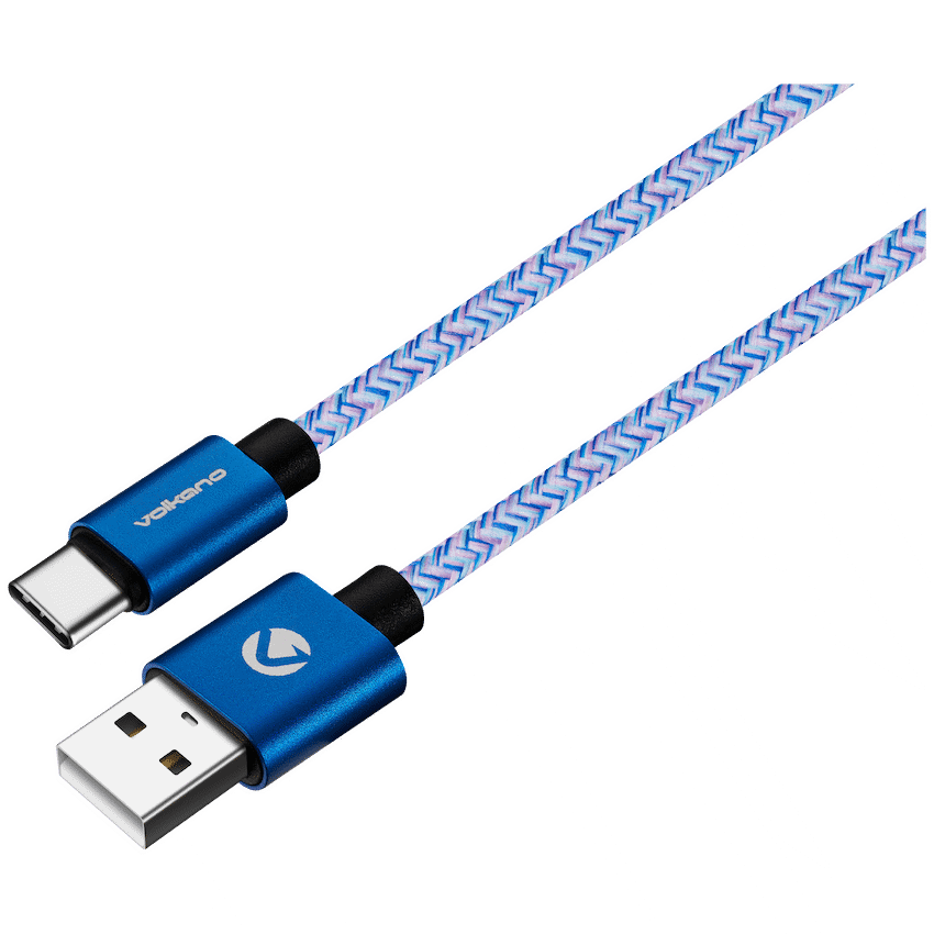 Volkano Fashion Series Micro USB Cable 1.8m - Sky Blue - Image 3