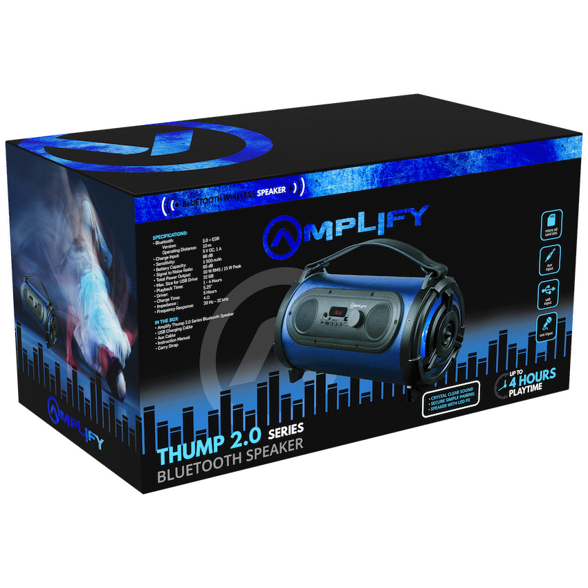 PEP Amplify Thump 2.0 series Bluetooth Speaker - Blue - Image 4