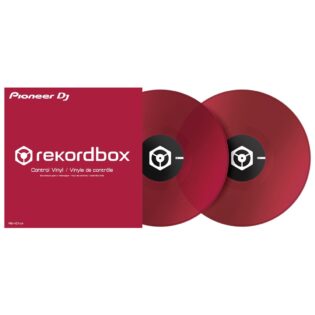 Pioneer DJ RB-VD1-CR Clear Red Control Vinyl (PAIR)