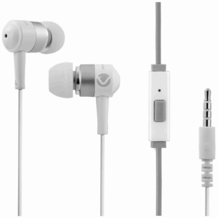 Volkano Earphones with Mic - Stannic Series - White