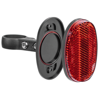 Volkano UrbanRide Series TagTrace Bicycle Reflector-Black