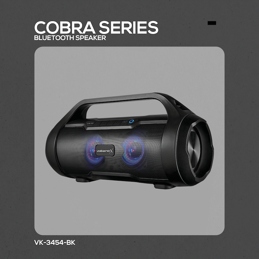VolkanoX Cobra Series Bluetooth Speaker - Black - Image 10