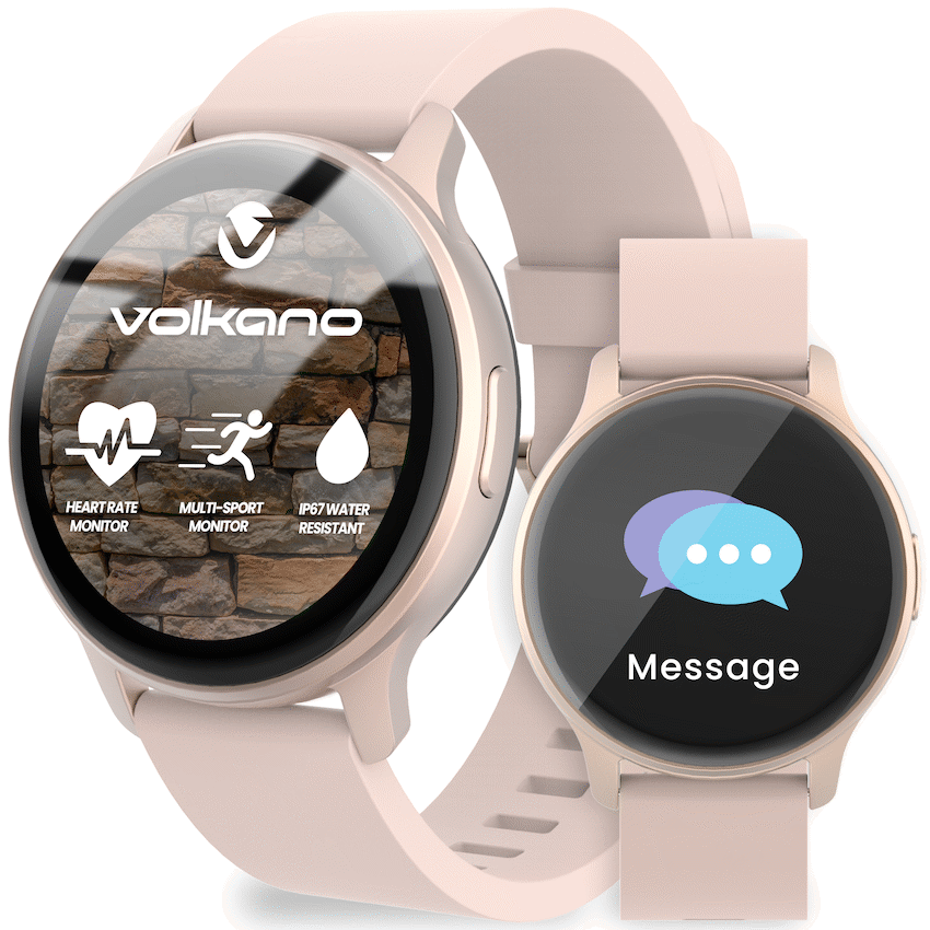 Volkano Active Tech Trend series Watch with heart rate monitor - Gold - Image 10