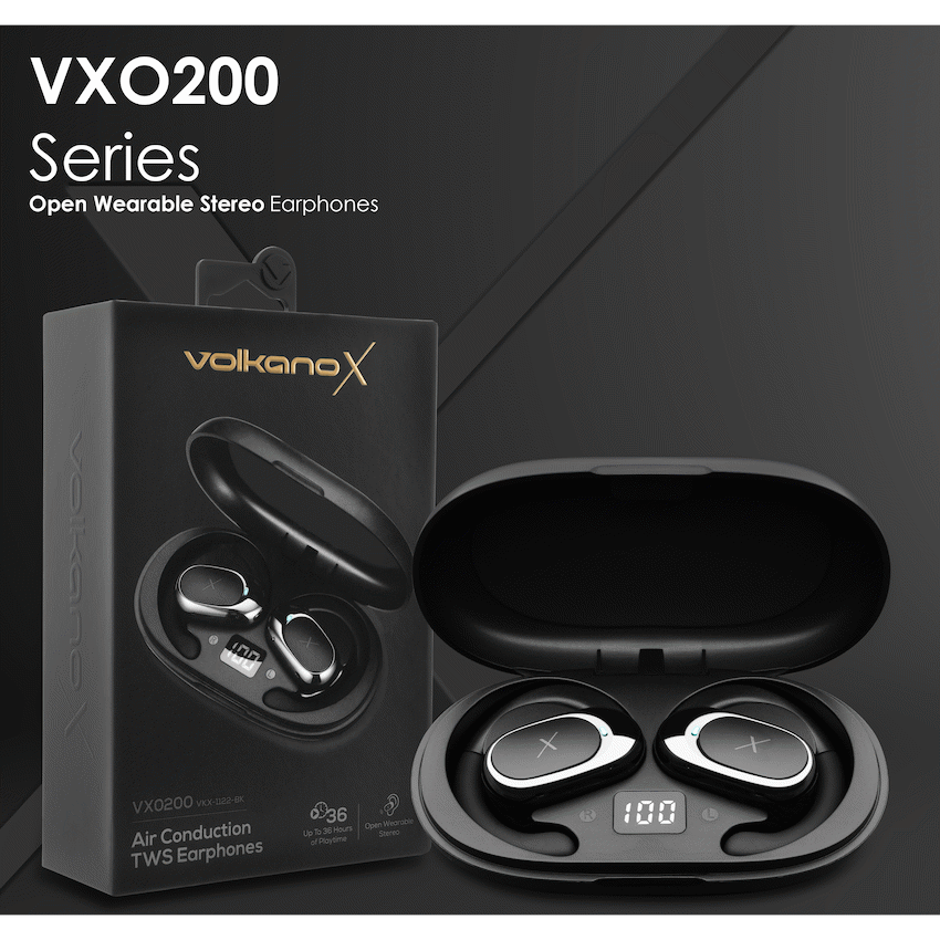 Volkano X VXO200 Open Wearable Stereo Earphones - Black - Image 10