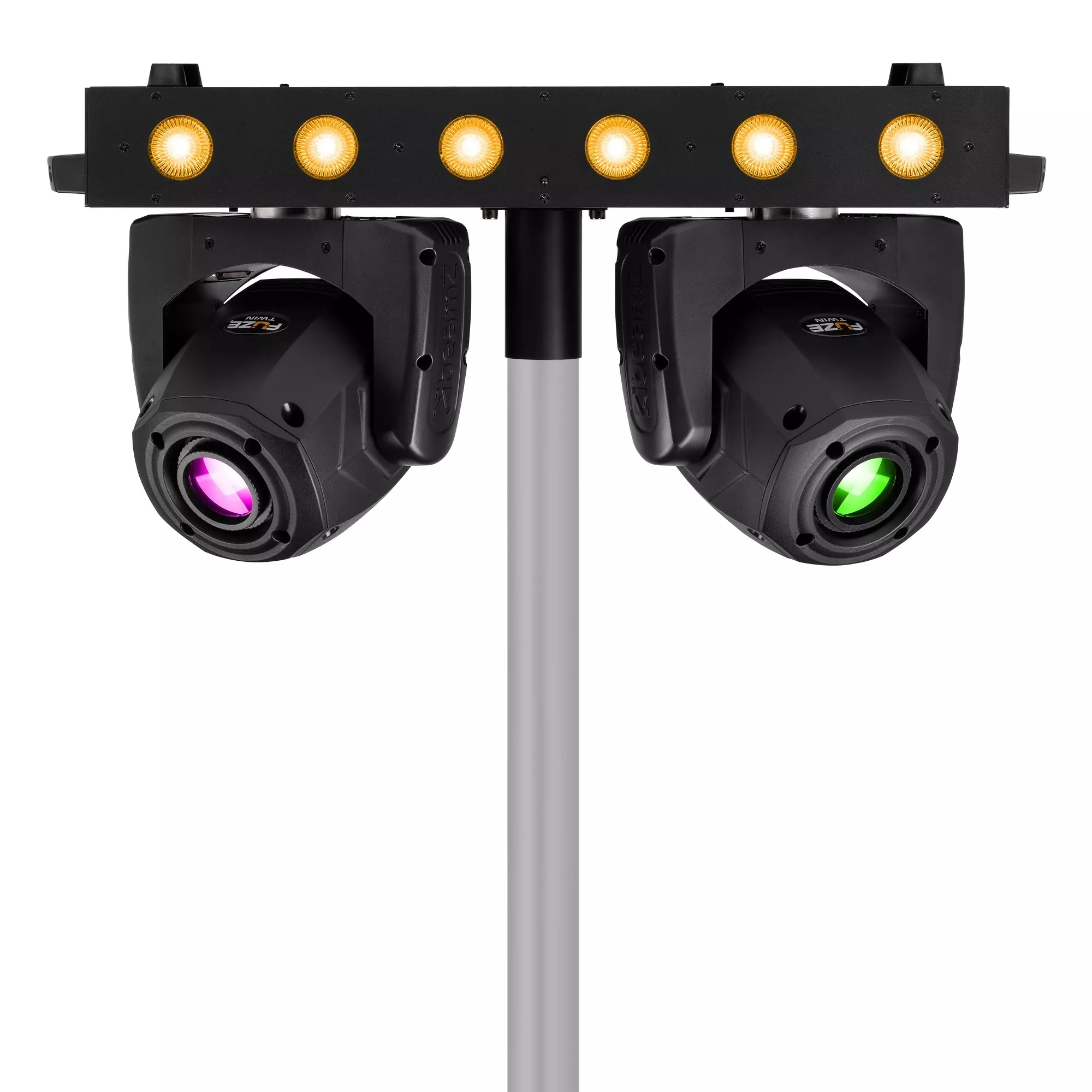 FUZE TWIN LED MOVING HEAD SPOT BAR 1X 75W 6X 15W RGBW - Image 5