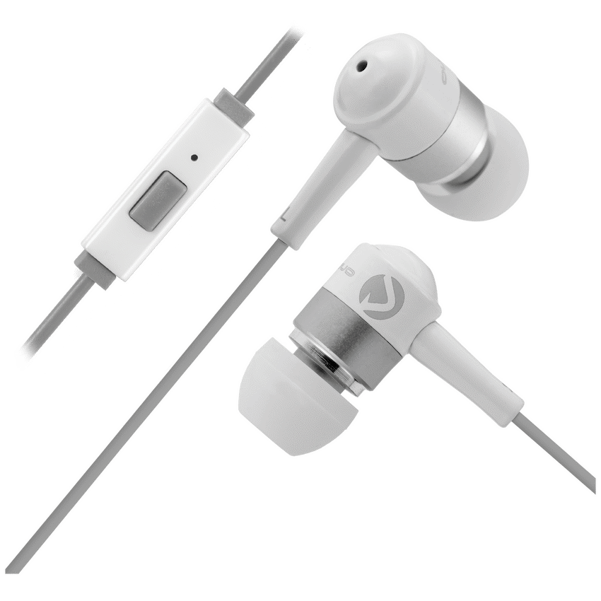 Volkano Earphones with Mic - Stannic Series - White - Image 2