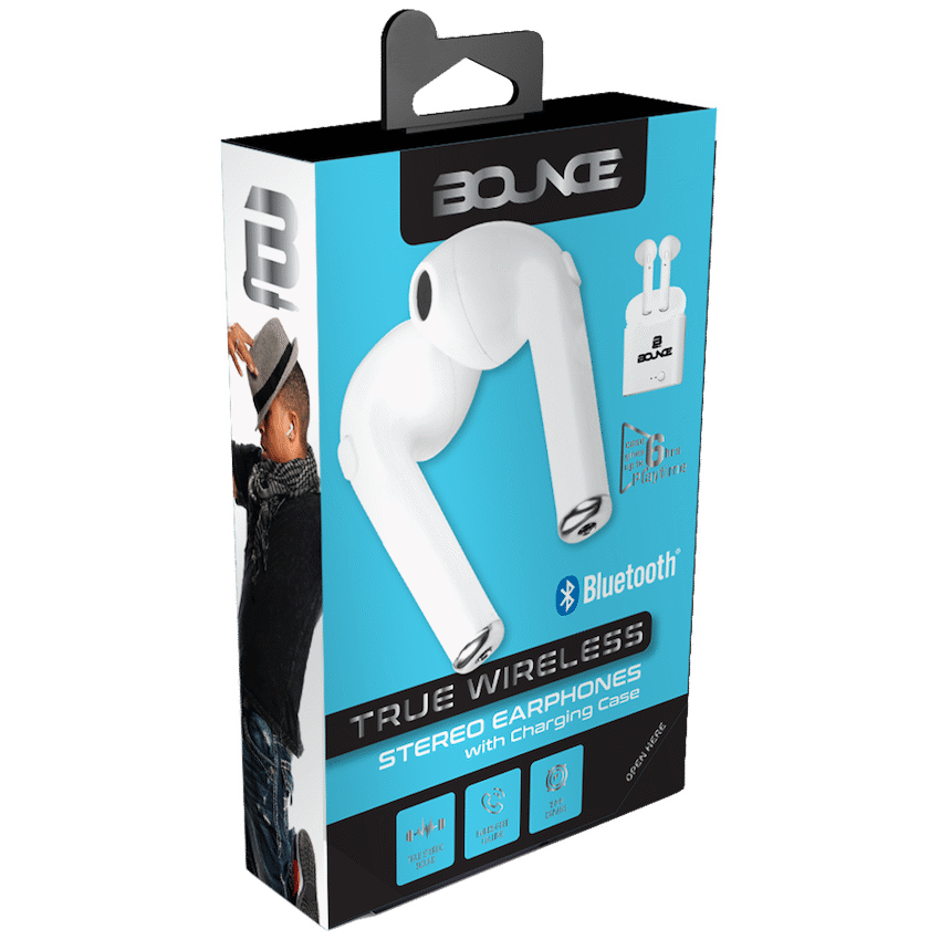 Bounce Clef Series TWS Earphone Pods - White - Image 2