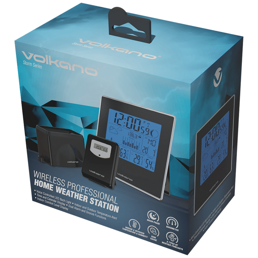 Volkano Storm series Weather Station - Black - Image 2