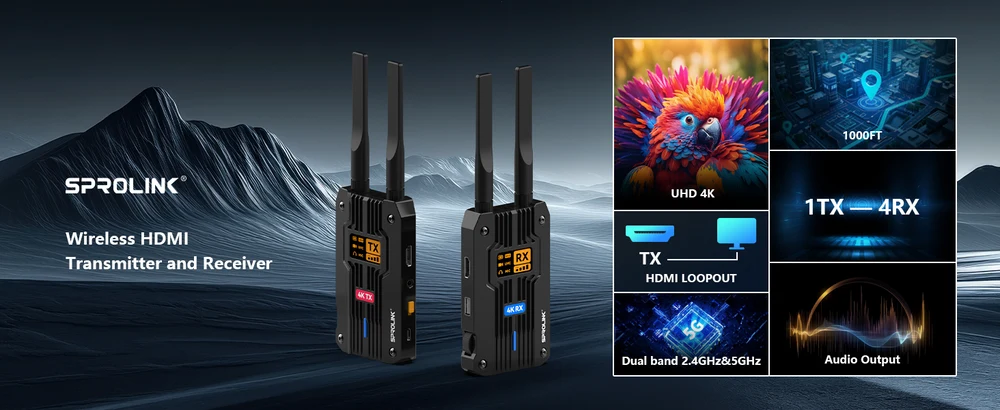 Sprolink Airlink 4K Wireless HDMI & UVC Video Transmission System - Image 5