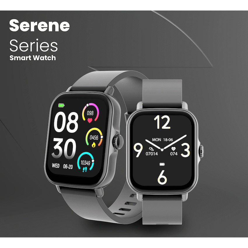 Volkano Active Tech Serene series Watch with heart rate monitor - Black - Image 5