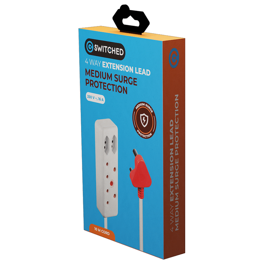 Switched 4-Way Medium Surge Extension Lead 10m - Image 5