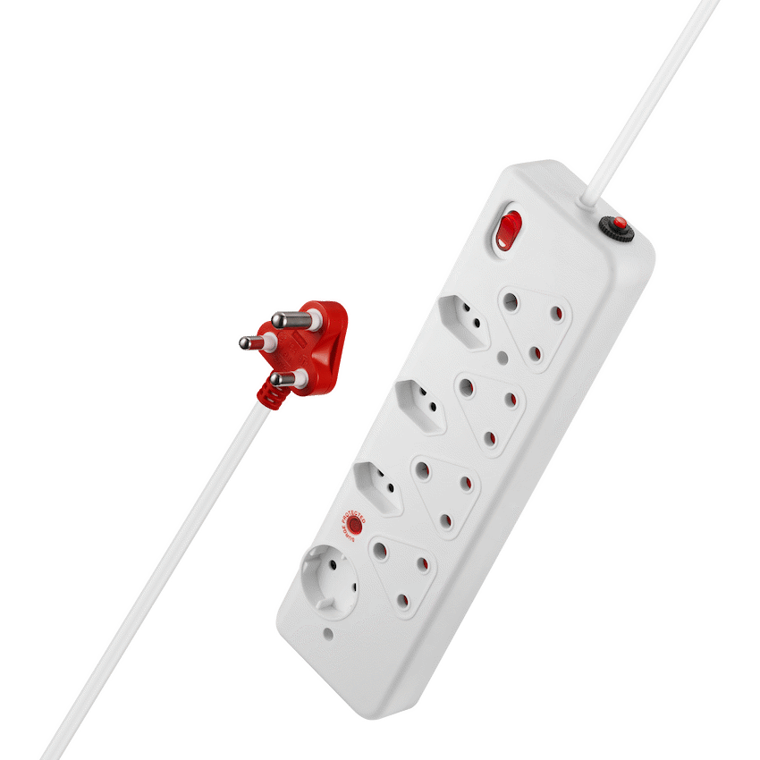 Nexon 8 Way Medium Surge Multiplug 0.5M - White - Image 6