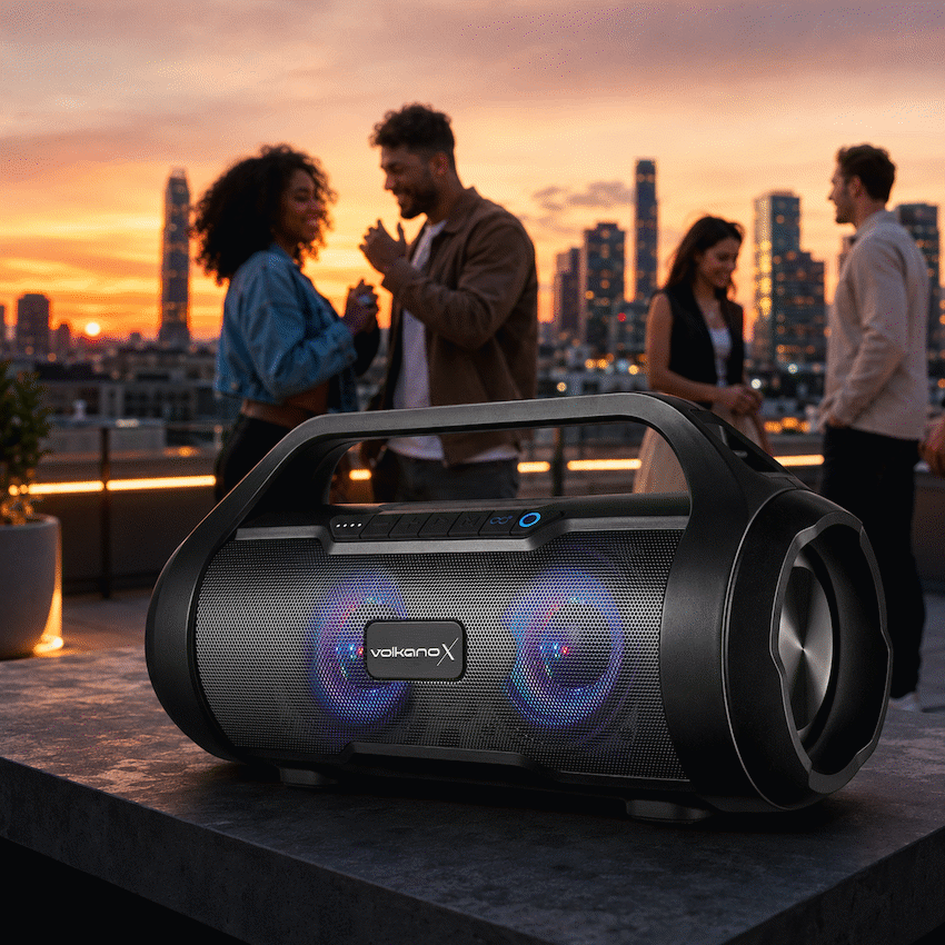 VolkanoX Cobra Series Bluetooth Speaker - Black - Image 9