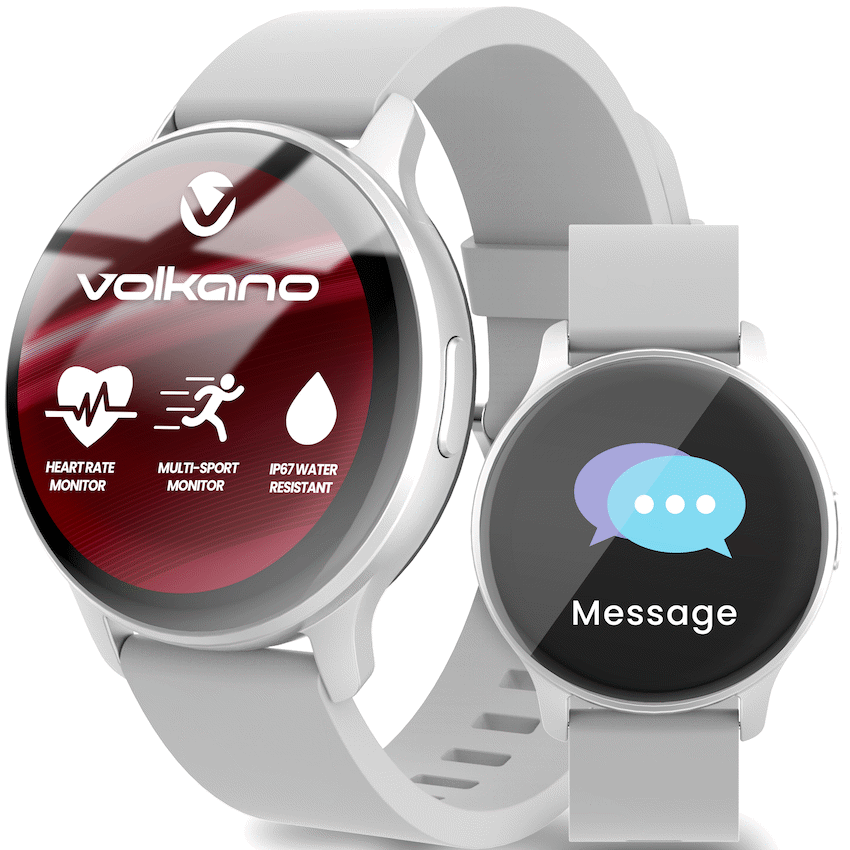 Volkano Active Tech Trend series Watch with heart rate monitor - Silver - Image 9