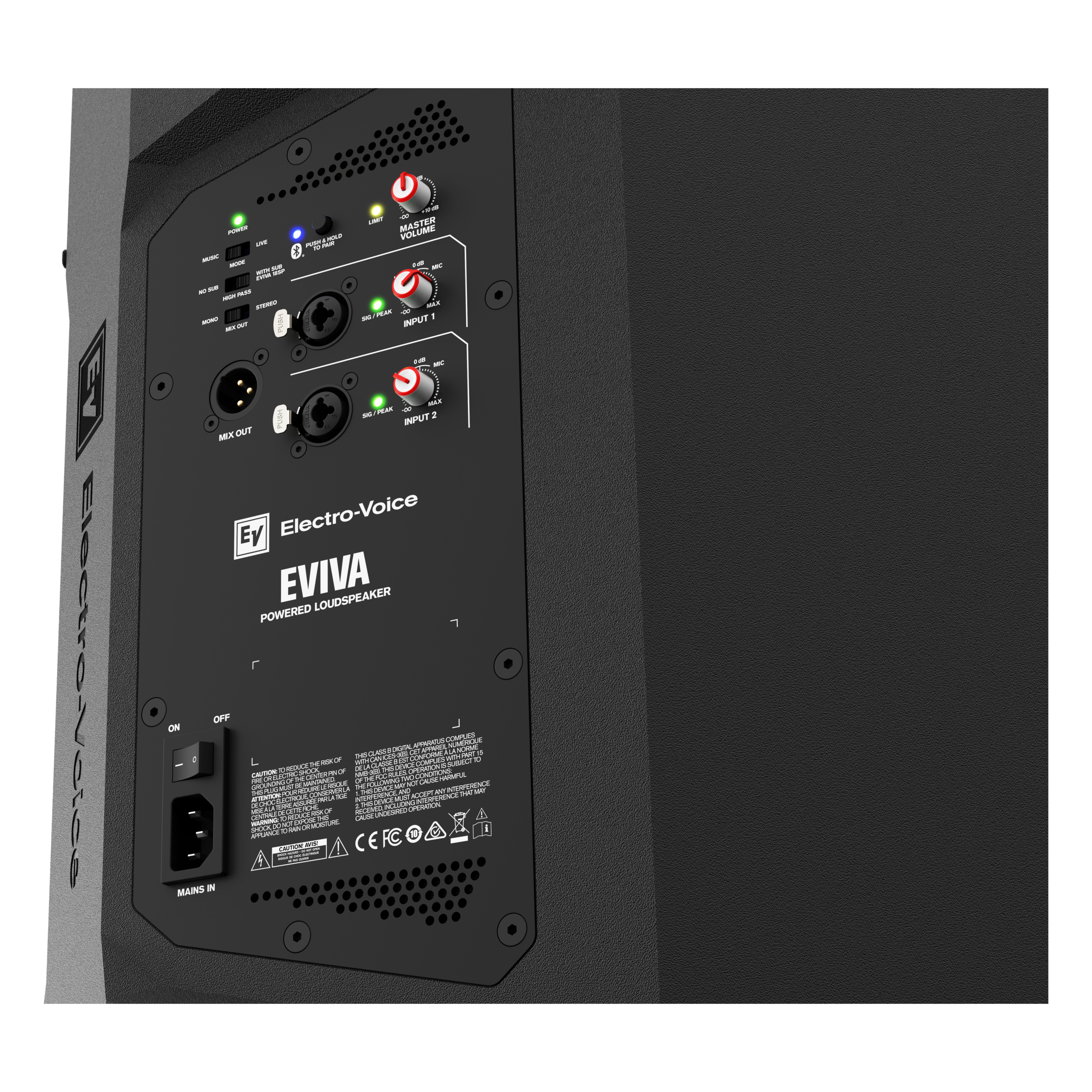 EV EVIVA 12P Powerable Powered Loudspeaker - Image 2