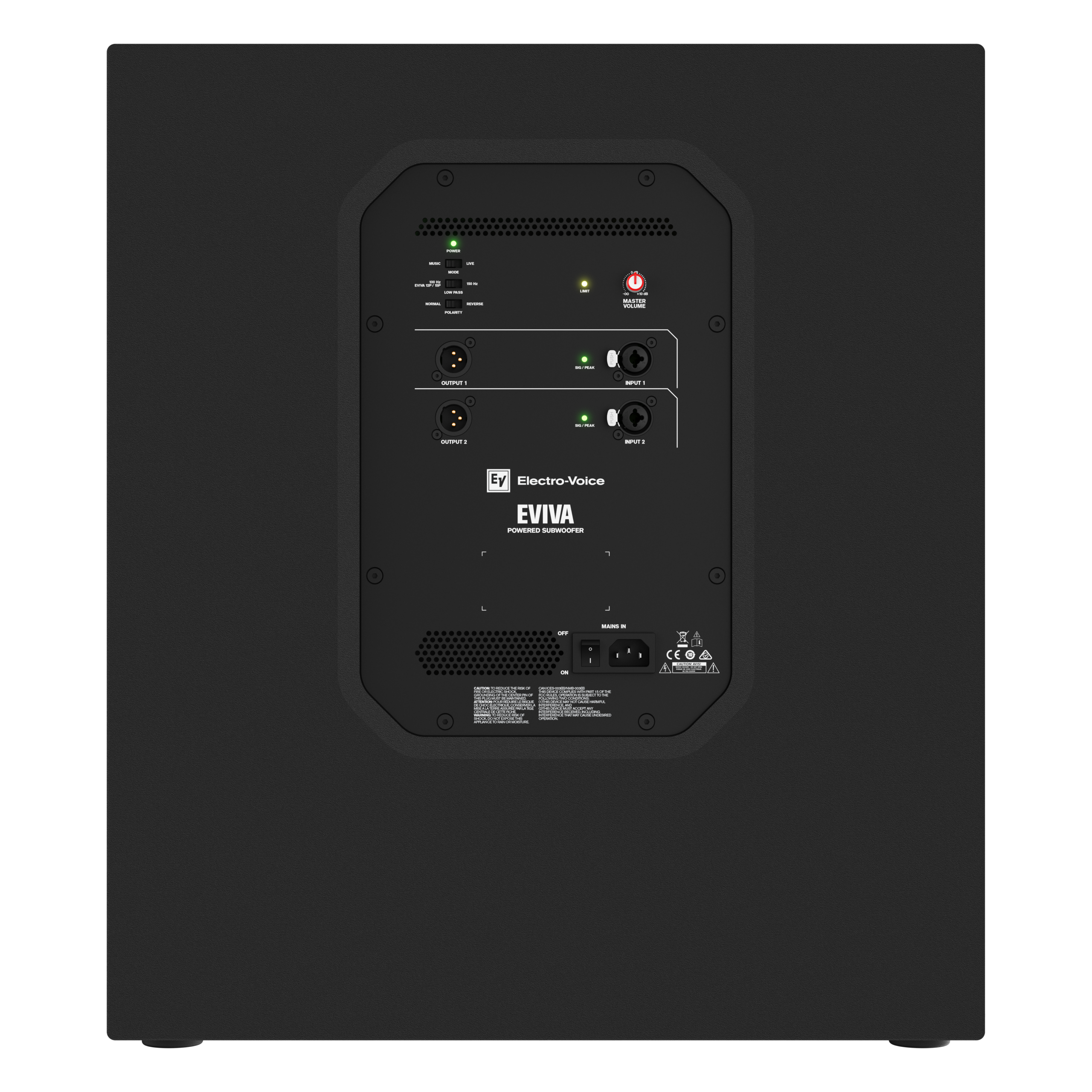 EV EVIVA 18SP Portable Powered Subwoofer - Image 2