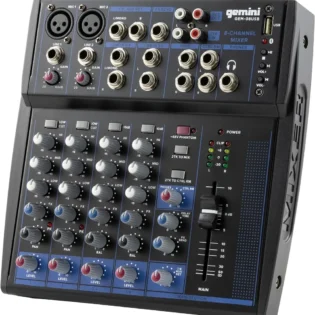 Gemini GEM-08USB Compact 8-Channel Bluetooth Mixer