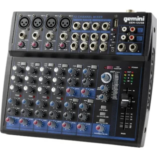 Gemini GEM-12USB 12-channel Audio Mixer
