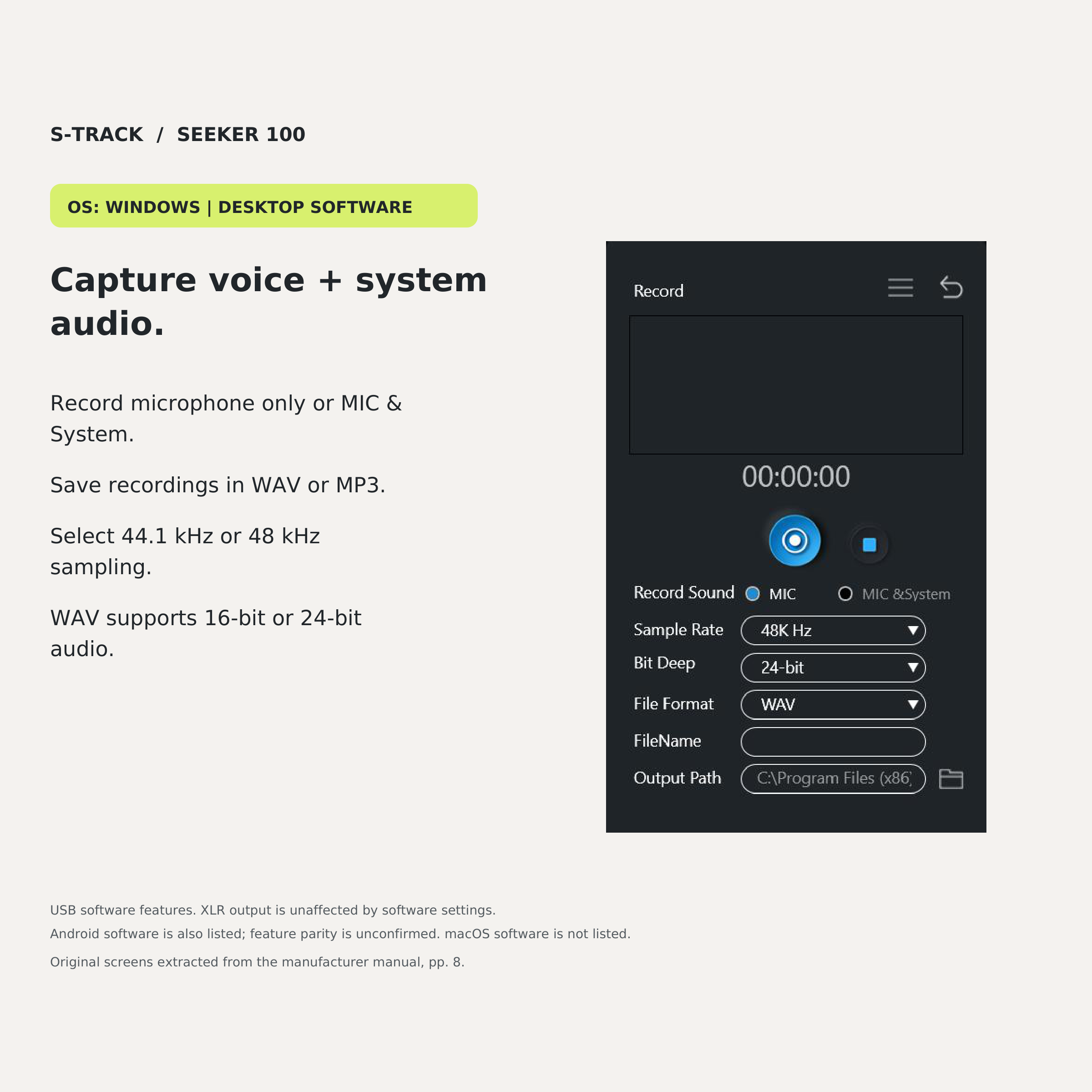 S-Track Seeker 100 USB Microphone - Image 11