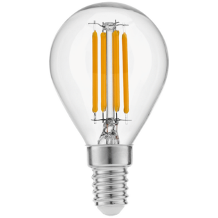 Ellies 4W G45 Golfball Clear LED Filament Bulb - E14 - WW
