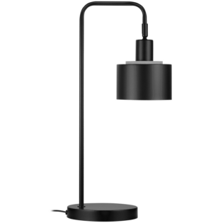Switched Mira Series Metal Desk Lamp - Black