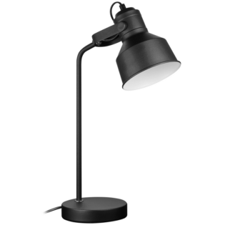 Switched Rosara Series Metal Desk Lamp - Black