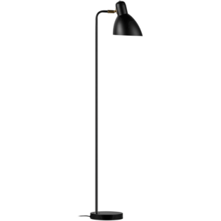 Switched Orluna Series Metal Floor Lamp - Black