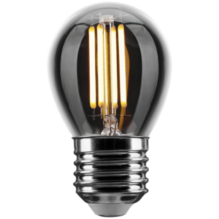 Switched 4W G45 Golfball Clear LED Filament Bulb - E27 - WW