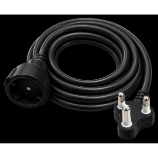 Ellies Industrial Duty 5M Extention Lead 16A - BK