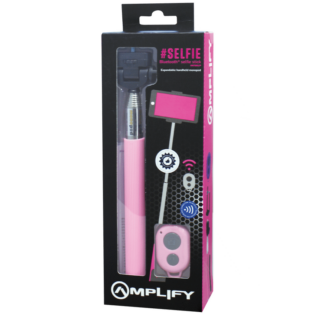 Amplify Bluetooth selfie stick PINK
