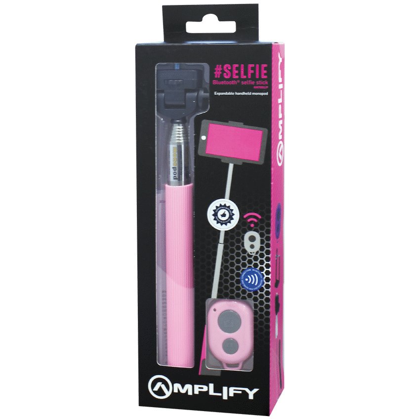 Amplify Bluetooth selfie stick PINK