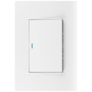 Ellies 1 Lever 1 Way Switch 2x4 (60mmx100mm) -WT
