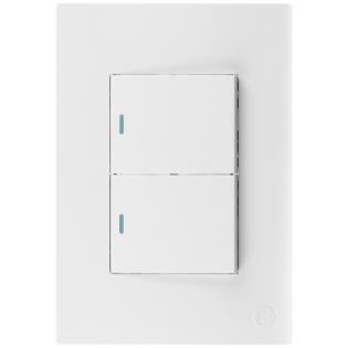 Ellies 2 Lever 1 Way Switch 2x4 (60mmx100mm) -WT