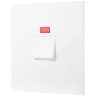 Ellies 50A 2 Pole Isolator Switch with P/Light 4x4 (100mmx100mm) -WT