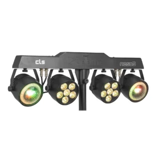 BEAMZ CLS NESO9 PARTY BAR WITH 2x LED PAR 2x JELLY MOON RGBW