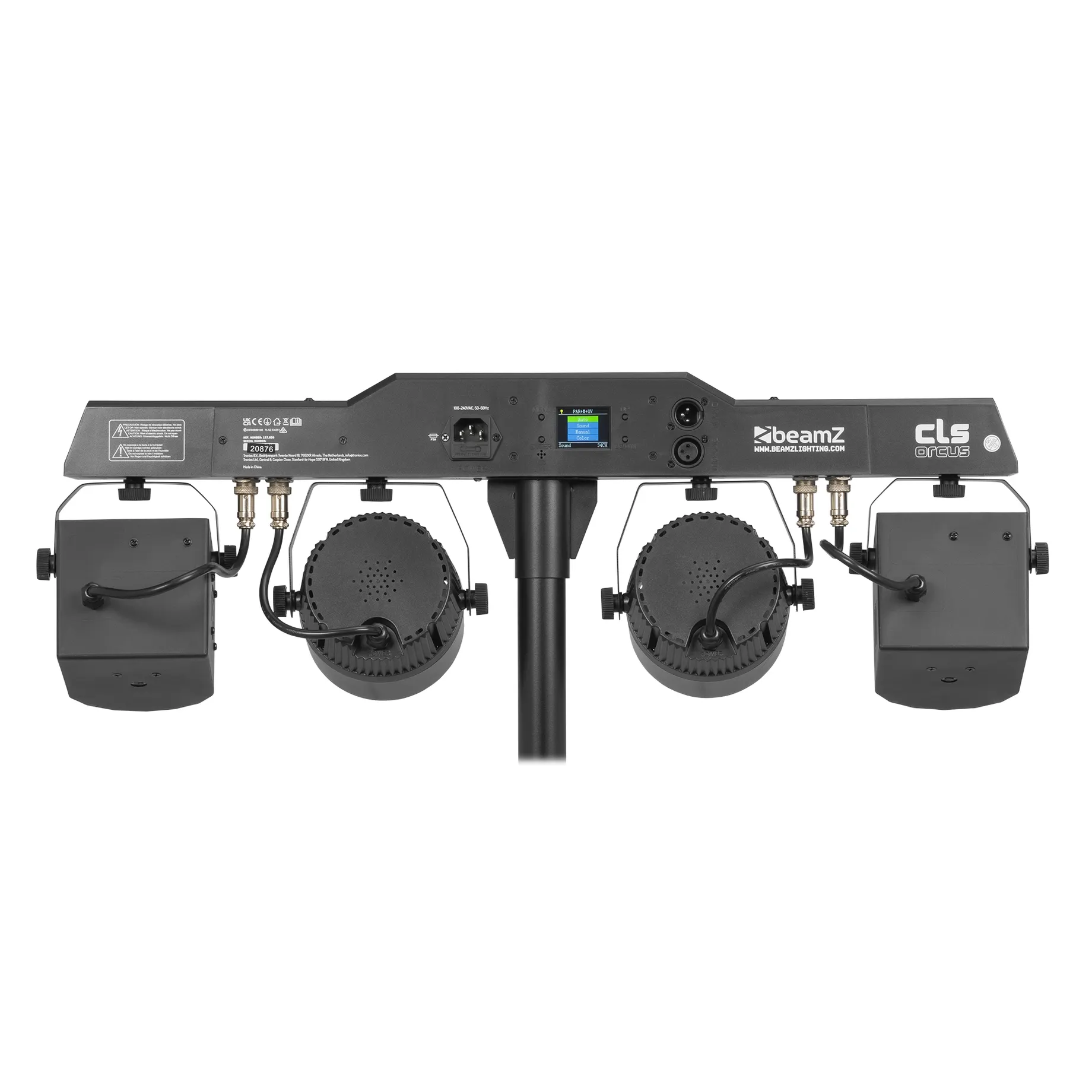 BEAMZ CLS ORCUS PARTY BAR WITH 2x PAR AND 2x DERBY - Image 2