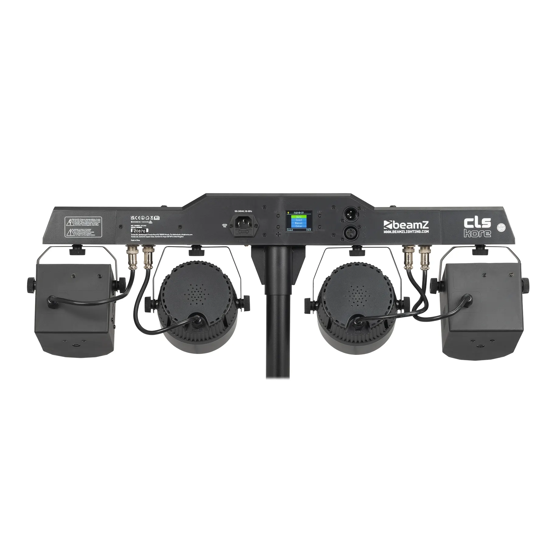 BEAMZ CLS KORE PARTY BAR WITH 2x PAR AND 2x DERBY - Image 2