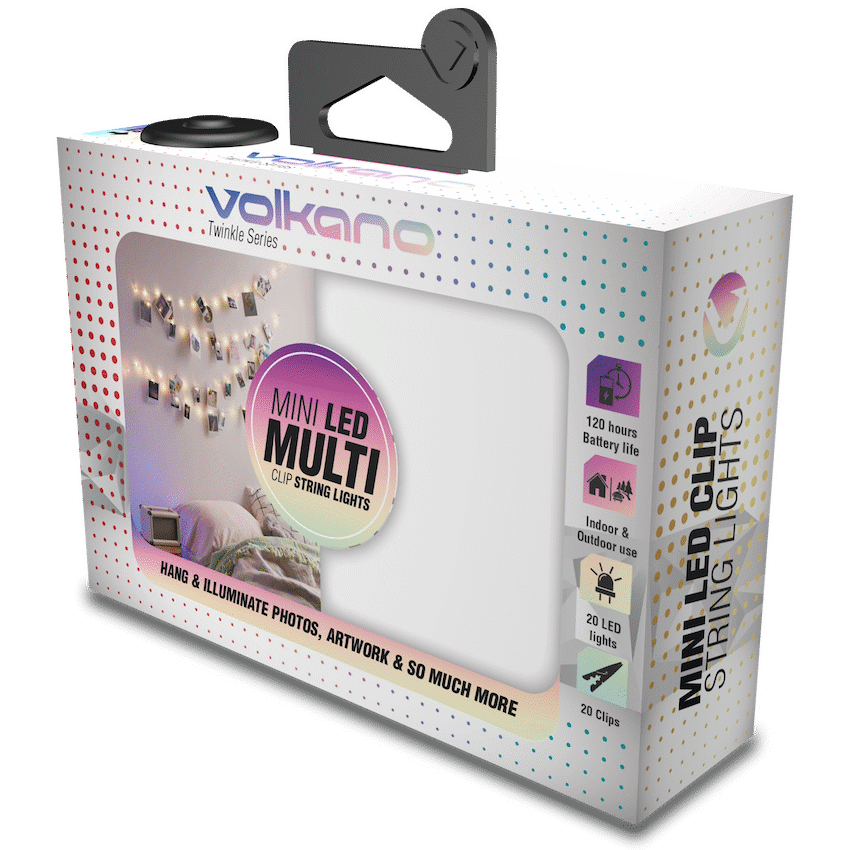 Volkano Twinkle Series MULTI(RGB) Photo Clips with LED Lights - Image 2