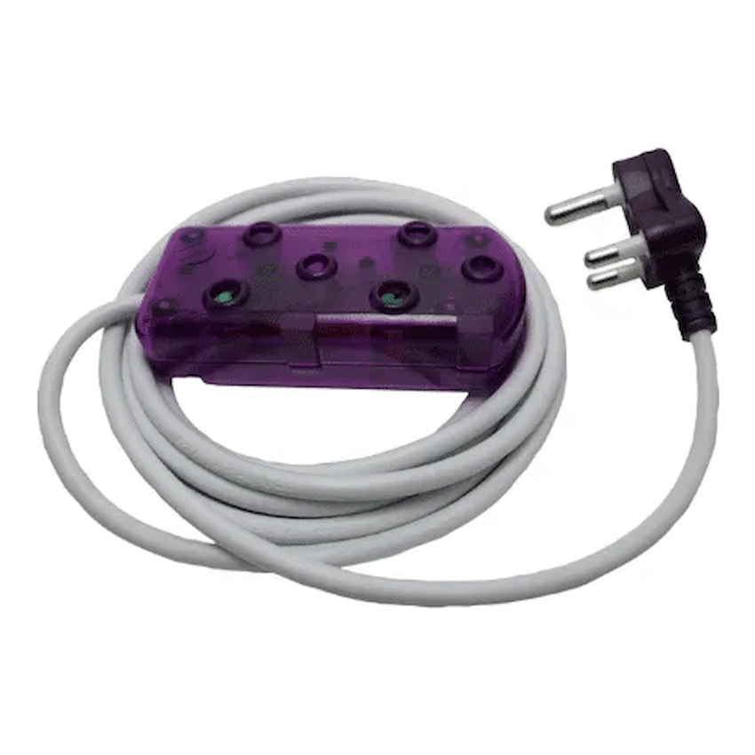 Ellies 2 Way Light Duty Coloured Extension Lead -3M - Image 2