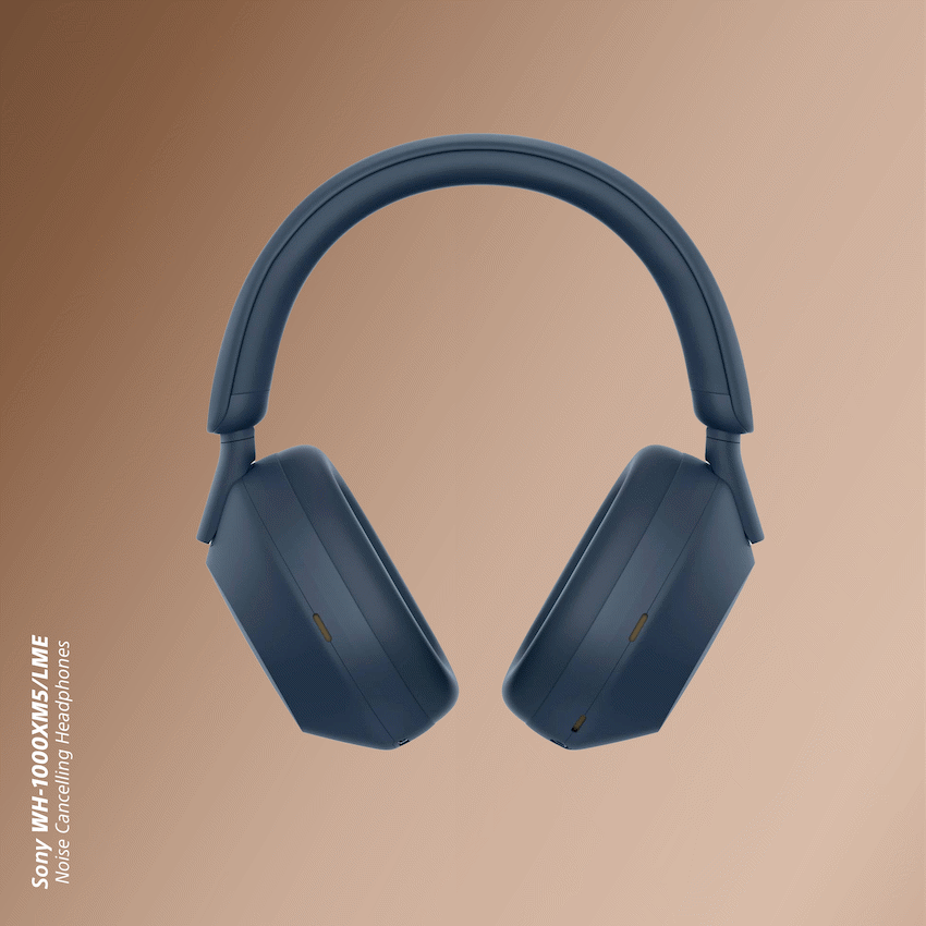 Sony WH1000XM5 (Blue) Noise-Cancelling BT Headphones - Image 2