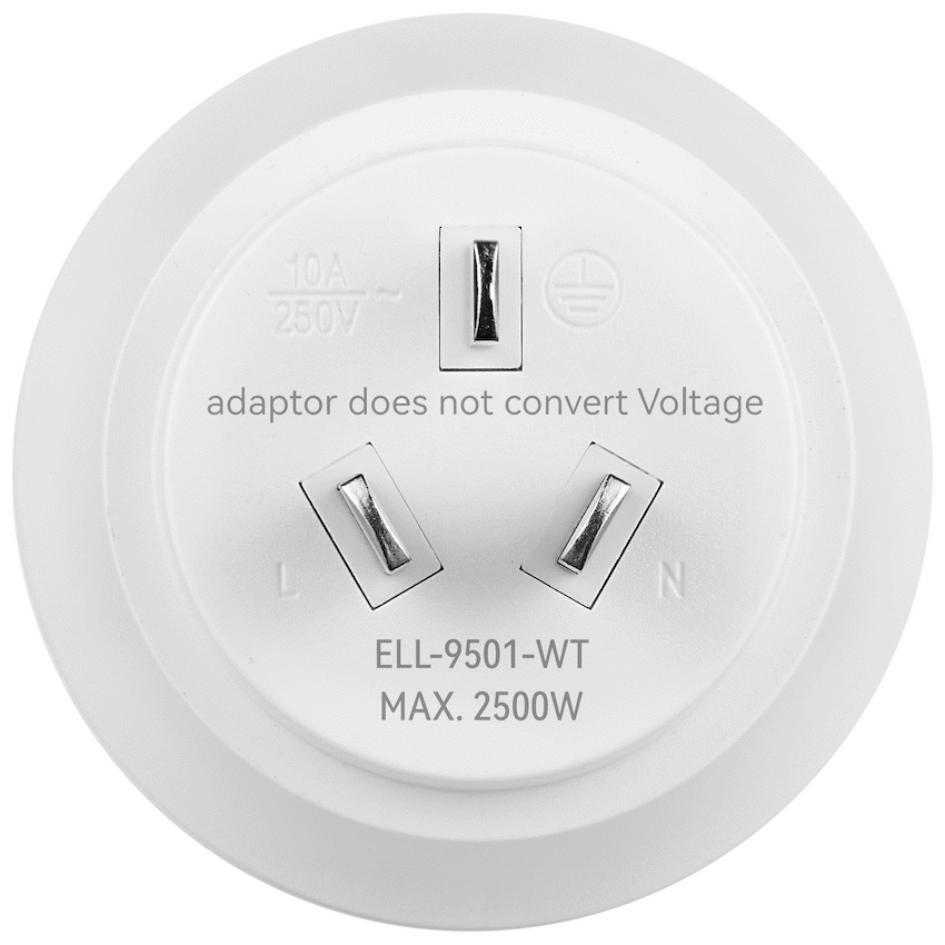 Ellies Explore Series - South Africa to Australia/China Travel Adaptor - WT - Image 3